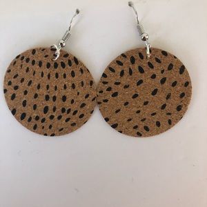 Cork spotted earrings